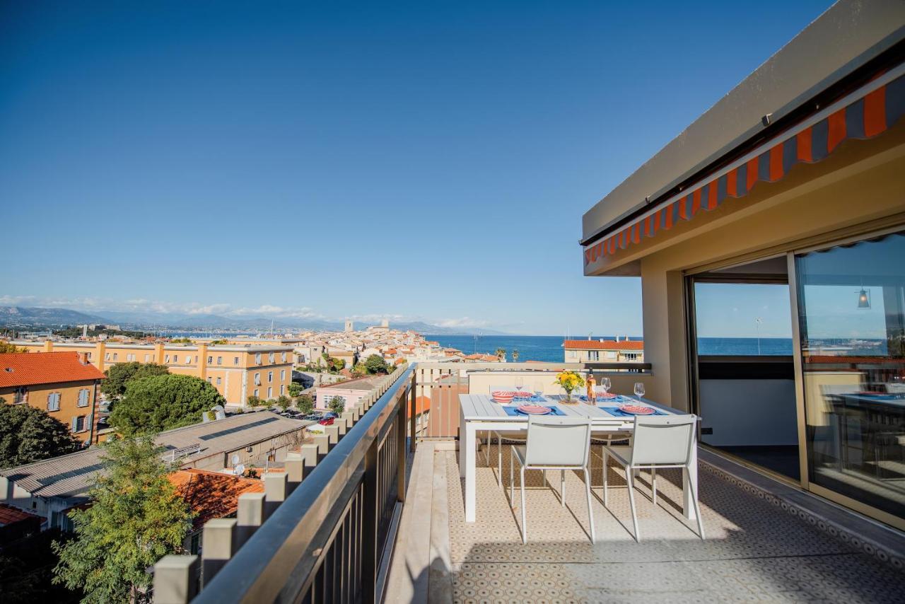 Appartement High Standing With Incredible Old Antibes And Sea Views Extérieur photo