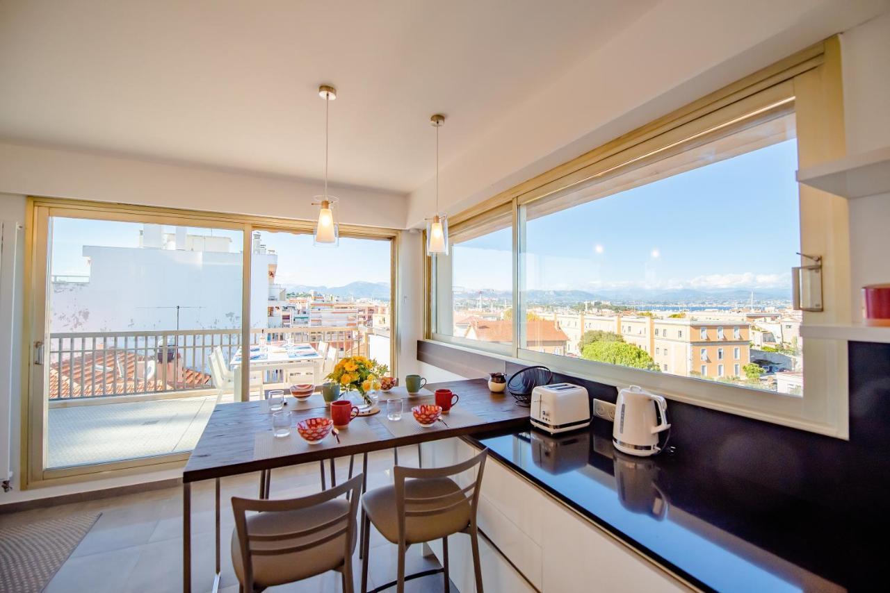 Appartement High Standing With Incredible Old Antibes And Sea Views Extérieur photo