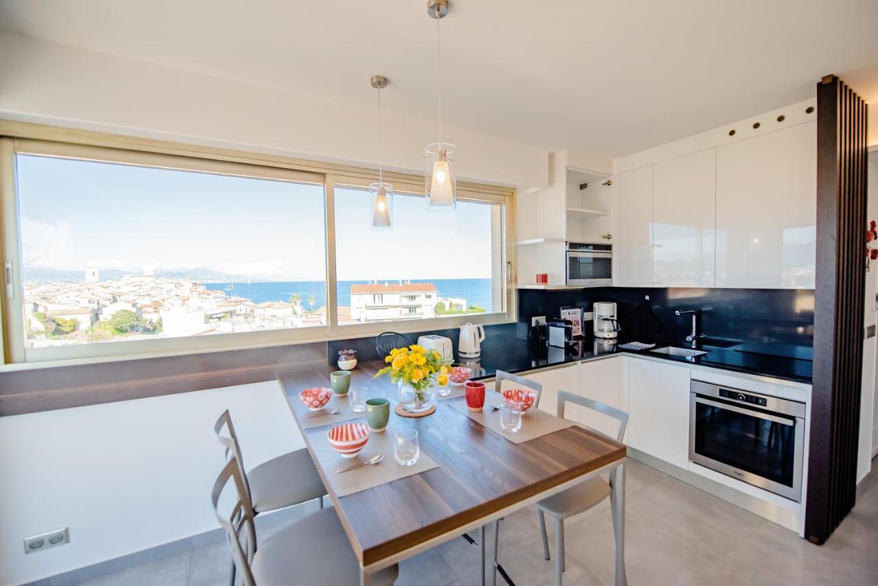 Appartement High Standing With Incredible Old Antibes And Sea Views Extérieur photo