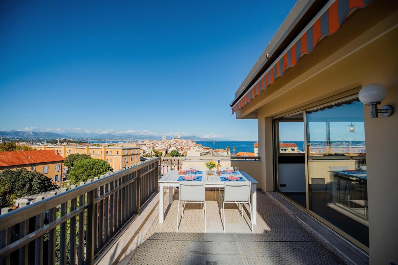 Appartement High Standing With Incredible Old Antibes And Sea Views Extérieur photo