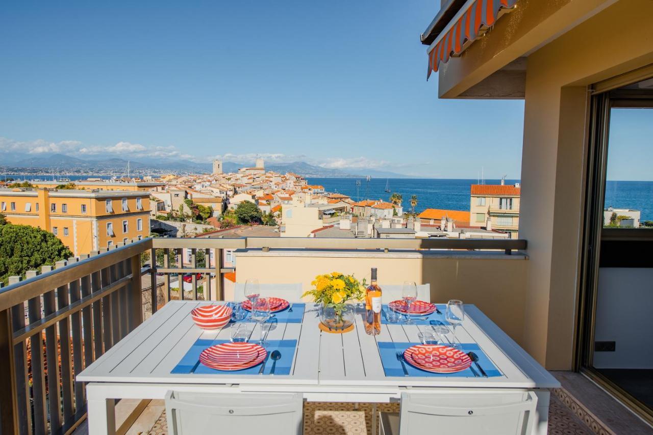 Appartement High Standing With Incredible Old Antibes And Sea Views Extérieur photo