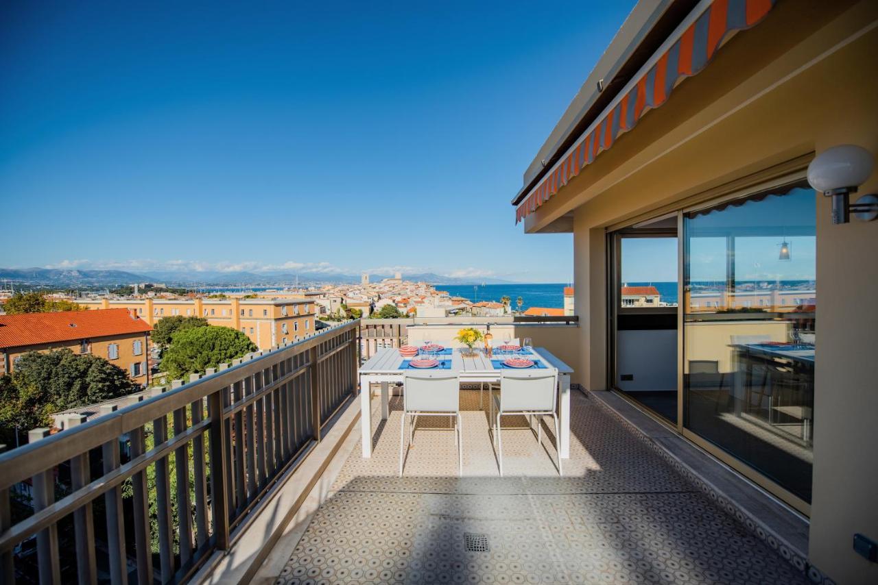 Appartement High Standing With Incredible Old Antibes And Sea Views Extérieur photo