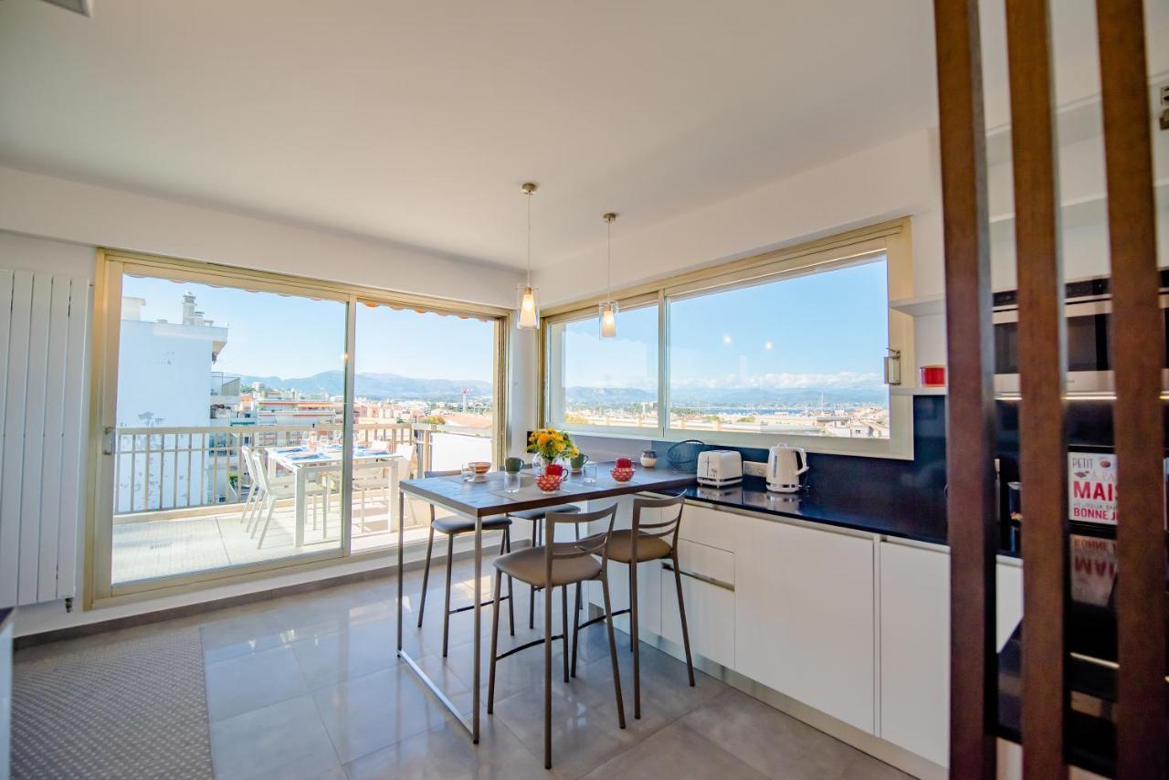 Appartement High Standing With Incredible Old Antibes And Sea Views Extérieur photo