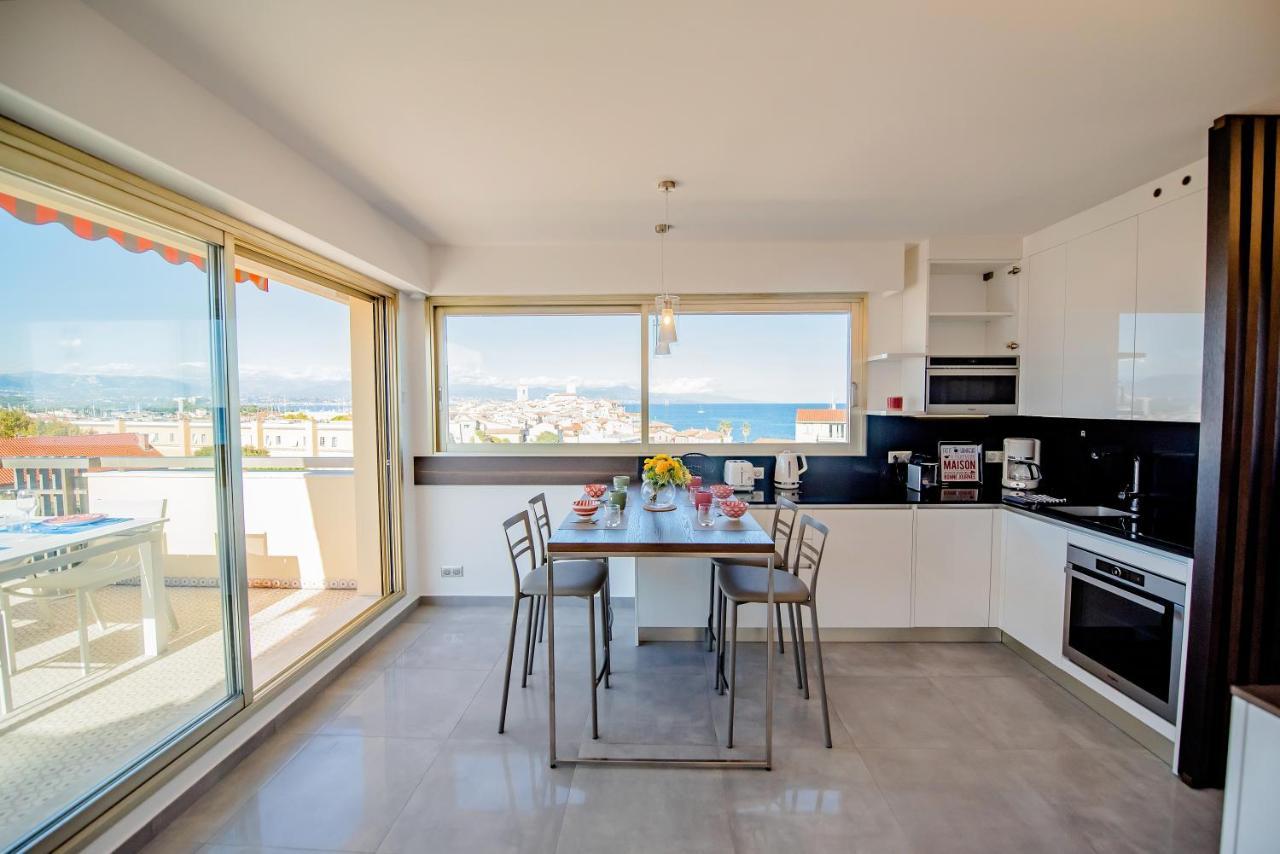 Appartement High Standing With Incredible Old Antibes And Sea Views Extérieur photo